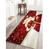 Tapis de Sol Lettre et Père Noël Imprimés - multicolor W24 X L71 INCH