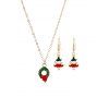 Ensemble de Bijoux Sapin de Noël et Guirlande Vitrée - Or 