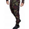 Pantalon de Jogging Décontracté Camouflage Imprimé à Cordon - Rouge S