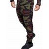 Pantalon de Jogging Décontracté Camouflage Imprimé à Cordon - Rouge M