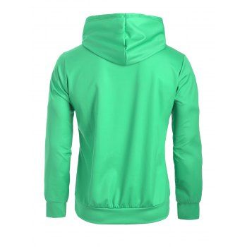 

Christmas Bell Candy Faux Belt Print Drawstring Hoodie, Multicolor