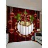 Rideaux de Fenêtre Clochette de Noël - multicolor W33.5 X L79 INCH X 2PCS