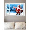Autocollant Mural Motif de Père Noël et de Cadeau - multicolor 1PC X  24 X 35 INCH( NO FRAME )
