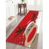 Tapis de Sol Absorption d'Eau Motif Cerf de Noël et Flocon de Neige - multicolor W24 X L71 INCH