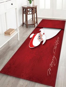 Merry Christmas Santa Claus Pattern Floor Rug