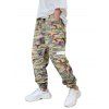 Pantalon Cargo Camouflage Imprimé avec Multi-Poches - multicolor XL