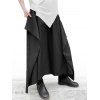 Pantalon Palazzo Jambe Large à Taille Elastique Style Japonais - Noir XL