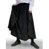 Pantalon Jupe Asymétrique Noué à Cordon Style Japonais - Noir L