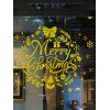 Verre 3D de Noël Autocollants - Or 57*47CM