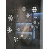 Flocons de Noël Imprimer mur décoratif Art Autocollants - Blanc 57*25.5CM