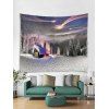 Christmas Snow Forest Pattern Tapestry - multicolor W59 X L51 INCH