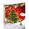 Tapisserie Murale Pendante Art Décoration Sapin de Noël Cadeaux et Père Noël Imprimés - multicolor W59 X L51 INCH