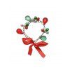 Bracelet à Chaîne Cloche de Noël avec Nœud Papillon - multicolor A 