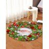Tapis de Sol Joyeux Noël Motif de Boule et de Cadeau - Vert Pin R24 INCH