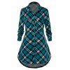 Chemise à Carreaux avec Poches de Grande Taille - multicolor 1X