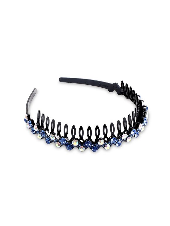 Bande Accessoire de Cheveux avec Diamant Artificiel - Bleu 