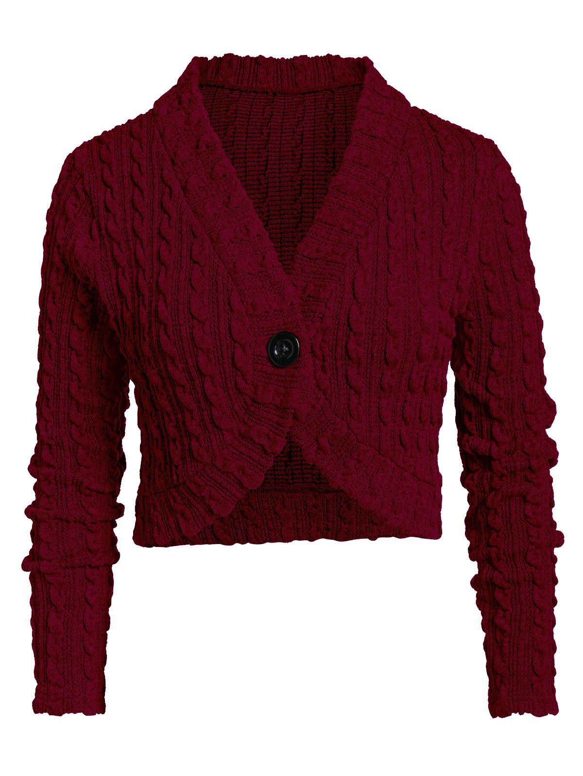 Plus Size Solid Round Collar T Shirt with Sweater - BLOOD RED 3X