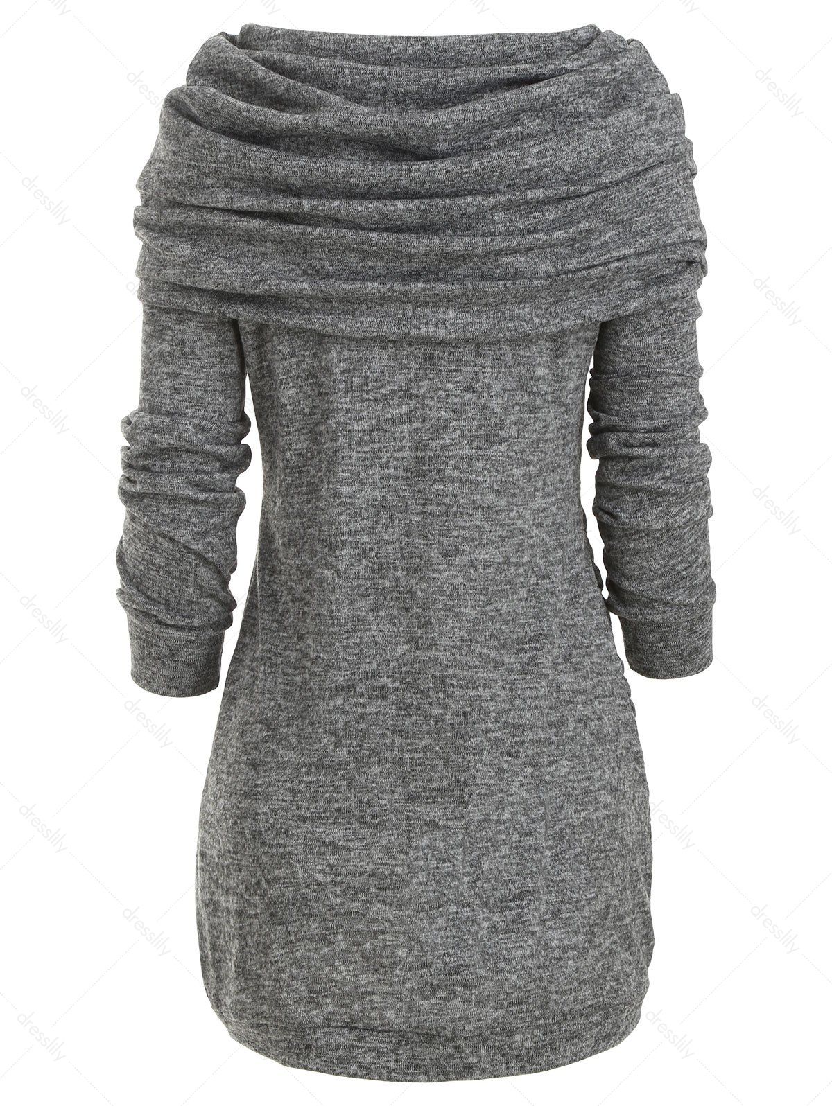 mock cowl neck top