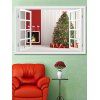 Autocollant Mural Décoratif de Noël Cadeau et Sapin Imprimés - multicolor 1PC X  24 X 35 INCH( NO FRAME )