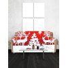 Housse de Canapé de Noël Motif de Sapin de Noël - Rouge Saint Valentin THREE SEATS