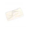 Bandeau Large Elastique en Fausse Fourrure - Blanc 