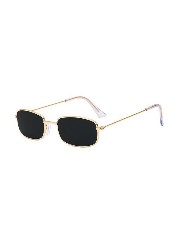 Lunettes de Soleil Triangulaire Légères en Métal - Noir 