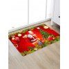 Tapis de Sol Père Noël et Sapin de Noël Imprimé Design - multicolor W16 X L24 INCH