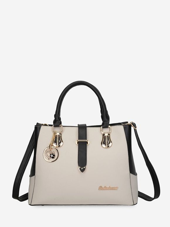 Sac à Dos Pendant Bicolore - Blanc 