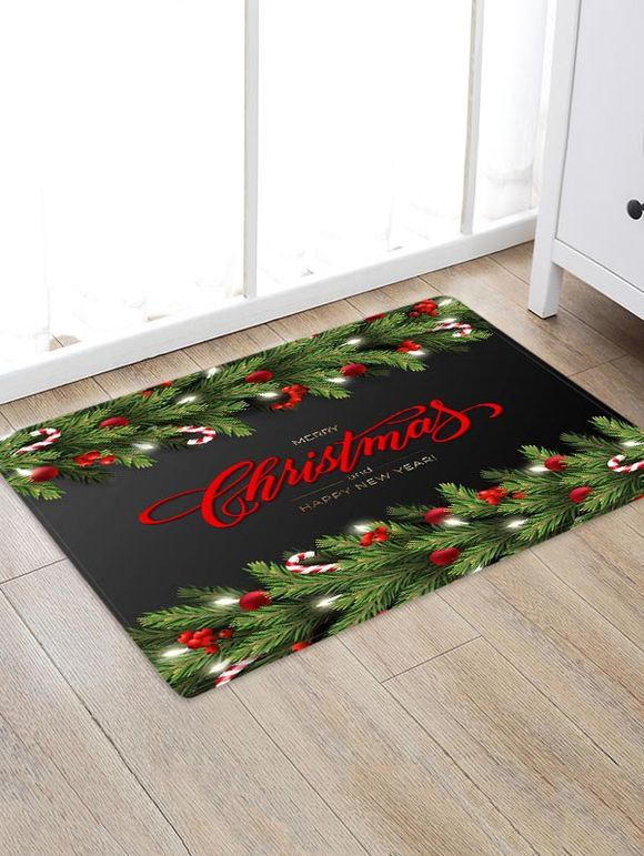 Tapis de Sol Joyeux Noël - multicolor W24 X L35.5 INCH
