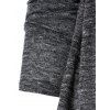 Open Shoulder Plaid Pattern Sweater - FIREBRICK 3XL