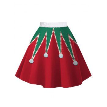 Plus Size Plaid High Low Overlap Grommet Buckle Skirt Plus Size Plaid High Low Overlap Grommet Buckle Skirt