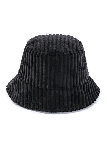 Corduroy Striped Solid Bucket Hat
