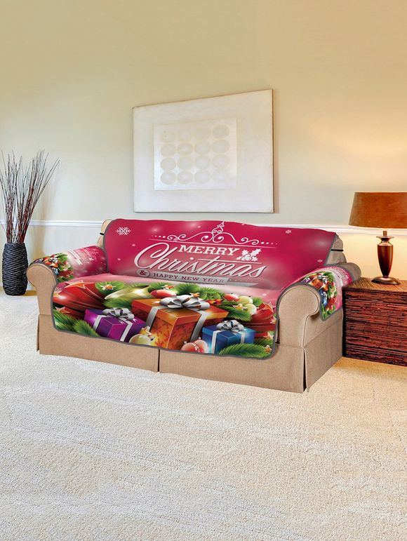 Cadeaux d'arbre de Noël de voeux Motif Couch Couverture - multicolor TWO SEATS