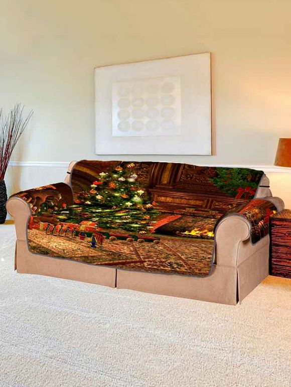 Impression d'arbre de Noël cadeau Couch Couverture - multicolor TWO SEATS