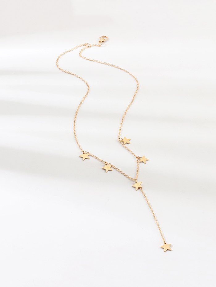 Metal Star Pendant Necklace - GOLD 