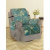 Branche d'arbre motif fleur Couch Couverture - Turquoise Foncée SINGLE SEAT