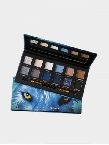 12 Color Animal Print Waterproof Glitter Eyeshadow Palette
