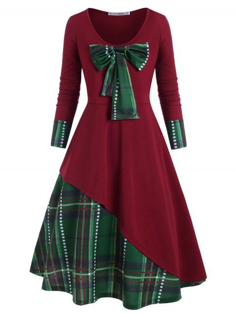 plus size christmas themed dresses