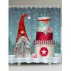 Rideau de Douche Imperméable Père Noël et Cadeau - multicolor W59 X L71 INCH