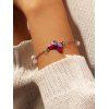 Bracelet à Chaîne Papillon Pendant - Rouge Rose 