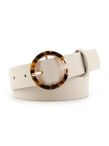 Round Buckle Decorative Belt