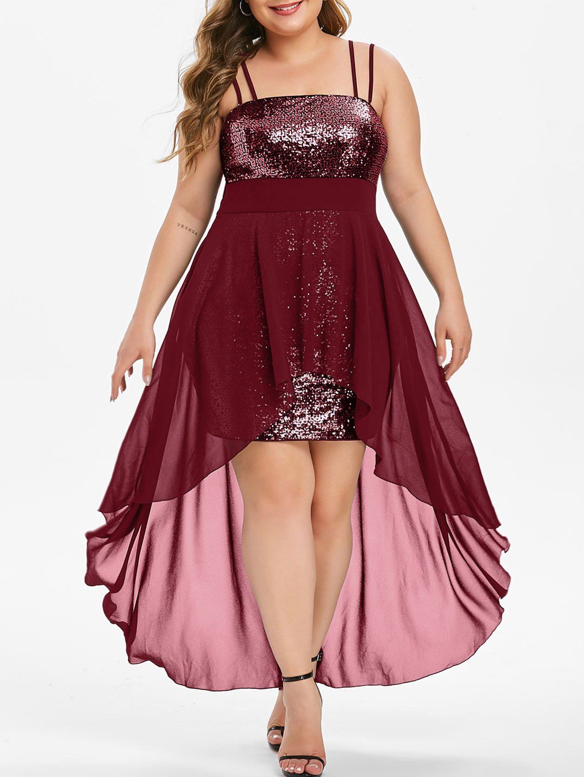 plus size sequins dresses