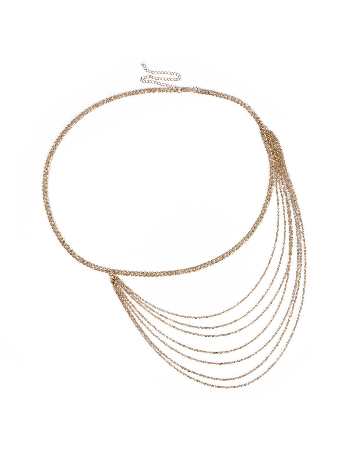 Brief Metal Multilayered Waist Chain - GOLD 