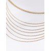 Brief Metal Multilayered Waist Chain - GOLD 