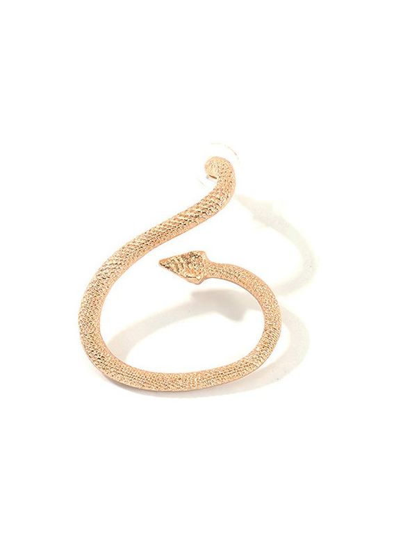 Boucles d'Oreilles en Forme Serpent Gravé - Or 