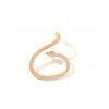 Boucles d'Oreilles en Forme Serpent Gravé - Or 
