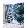 Tapisserie Murale Pendante Art Décoration Forêt et Sapin de Noël Imprimés - multicolor W79 X L71 INCH