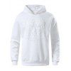 Sweat-shirt Tiger Gaufré en Couleur Unie - Blanc L
