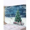 Tapisserie Murale Pendante Art Décoration Cadeaux Arbre de Noël et Maison Imprimés - multicolor W91 X L71 INCH