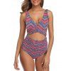 Imprimé froncé Wrap Bikini - multicolor A S